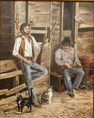 Western Art Hulldale Cowboys