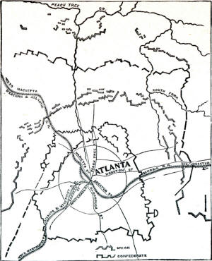 Battle of Atlanta Battle Map