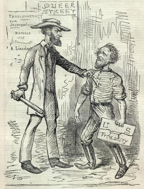Abe Lincoln and Jeff Davis Cartoon