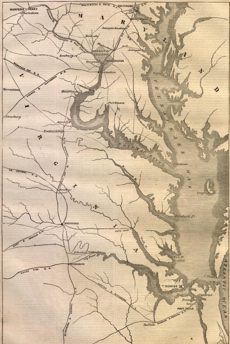 Virginia Battle Map