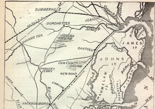 Map of South Carolina Coast