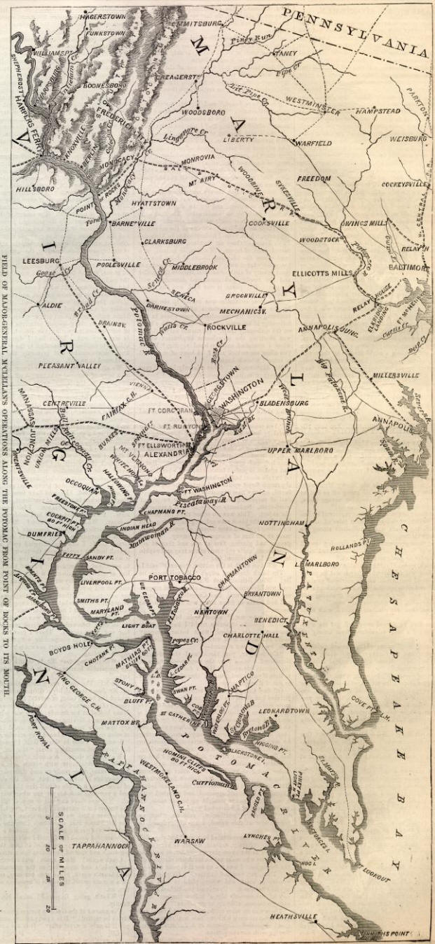 Us Map Potomac River