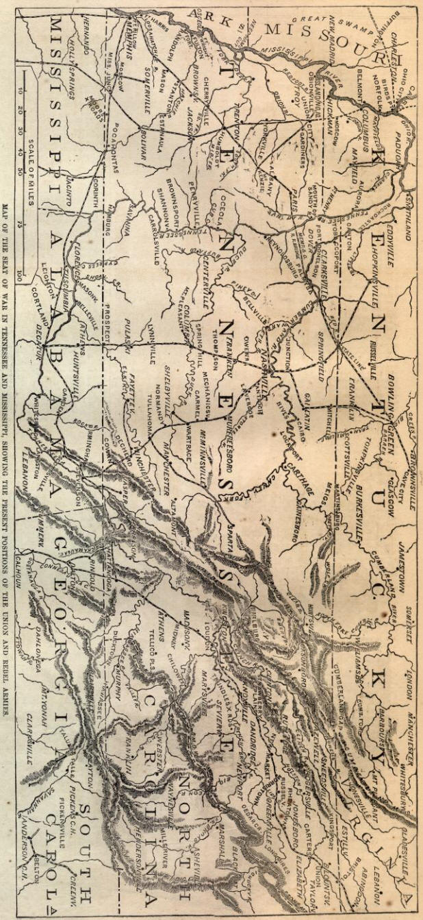 Tennessee Battle Map