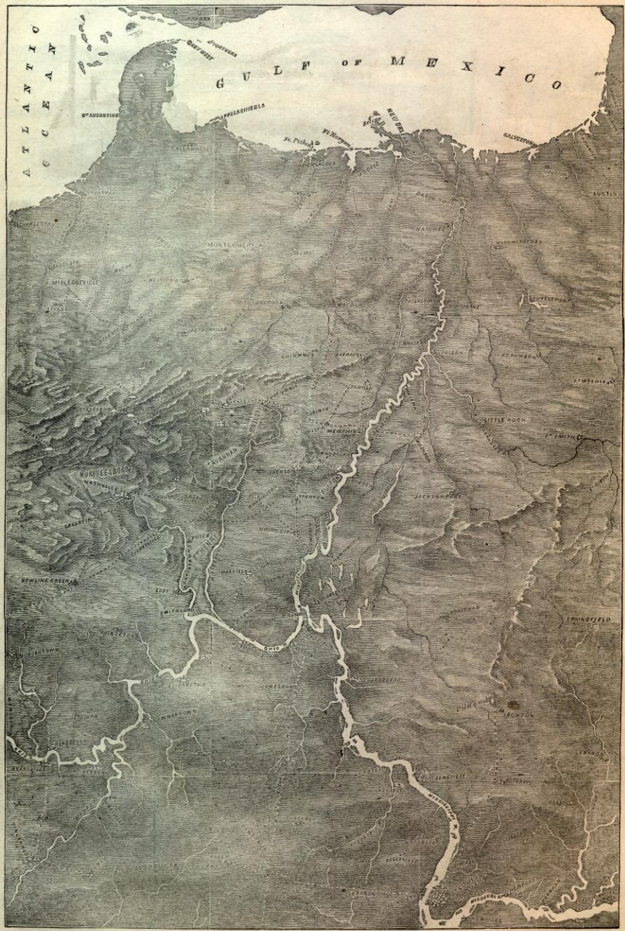 Map of War in Tennessee