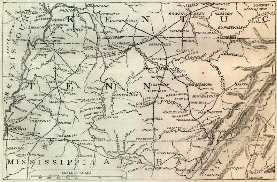 Tennessee War Map