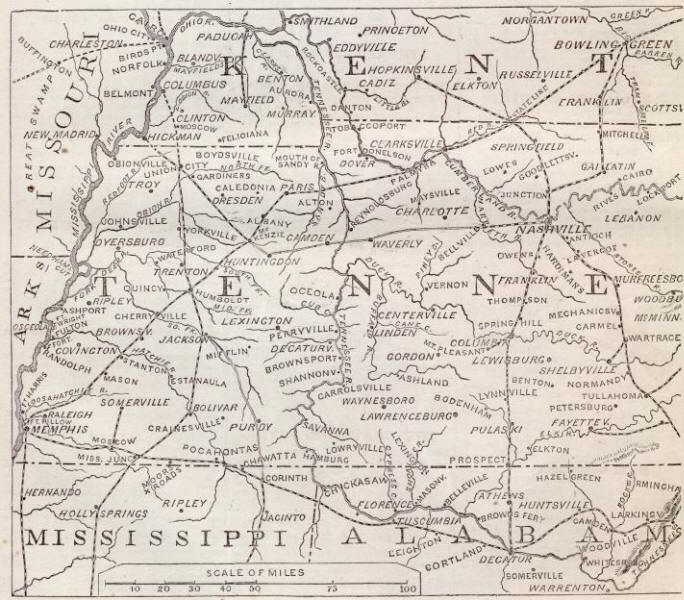 Mississippi War Map