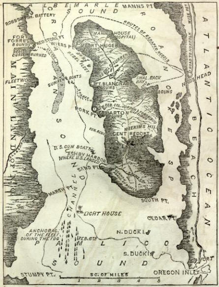Roanoke Island Map