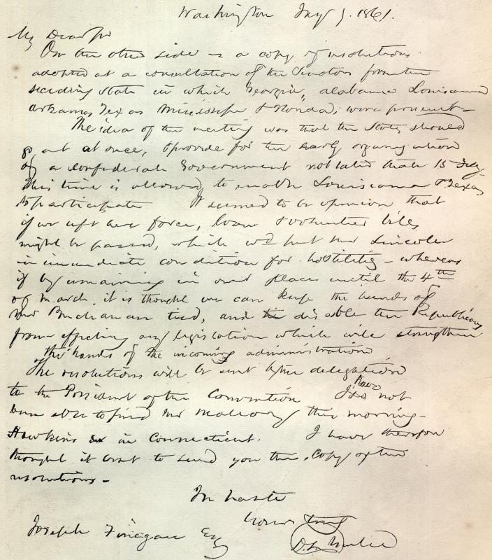 Yulee's Letter