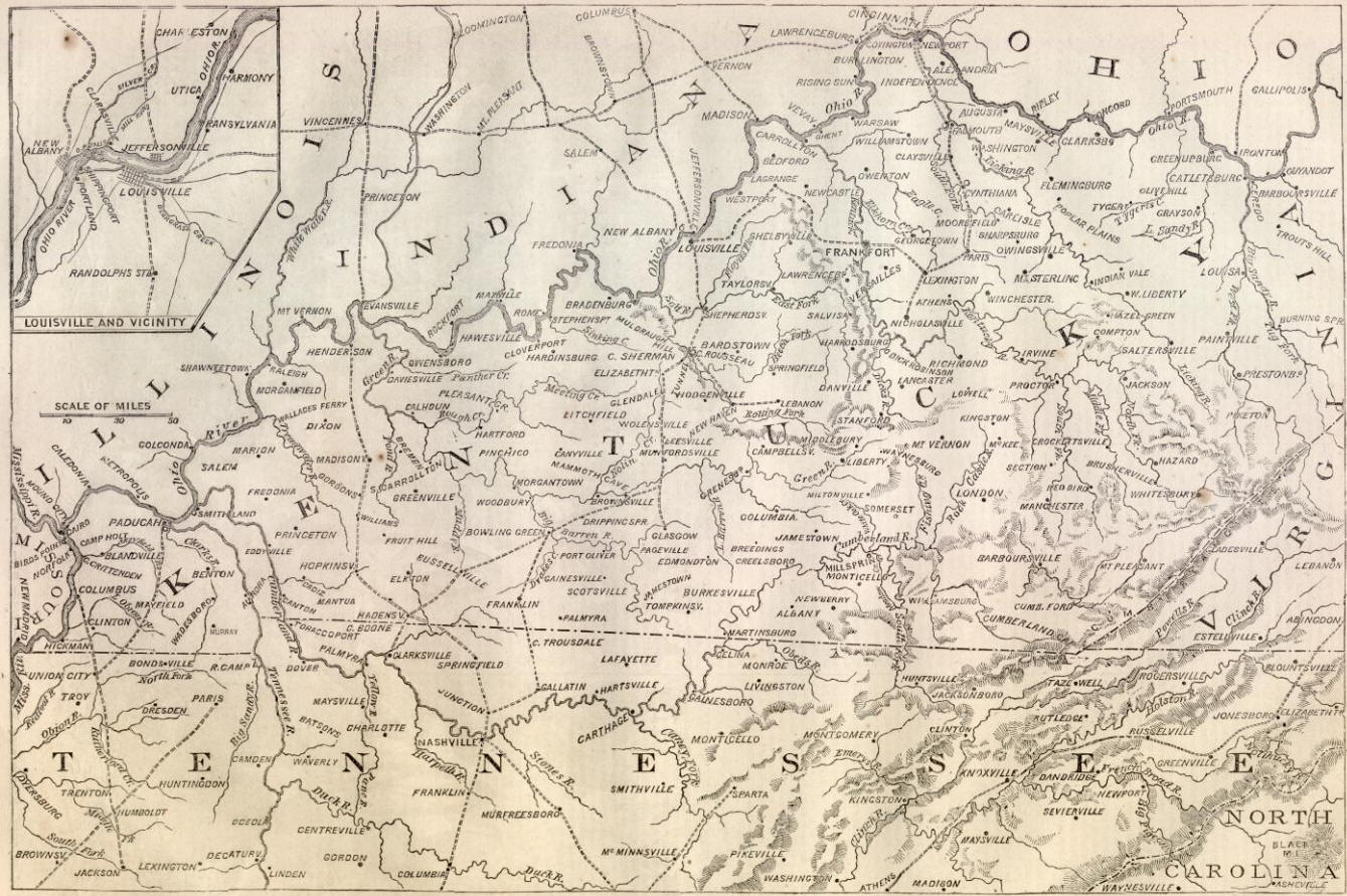 Kentucky Civil War Map