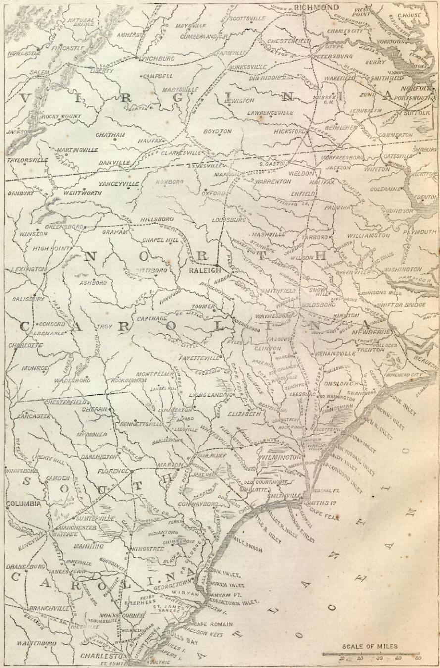 Map Atlantic Sea-Board