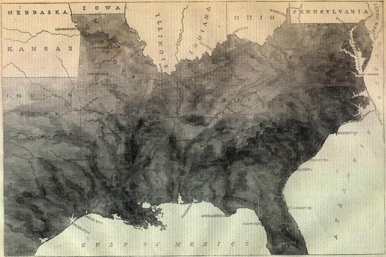 Southern Slave Map
