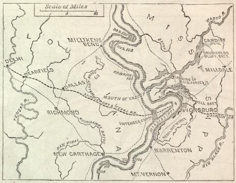 Vicksburg Battle Map