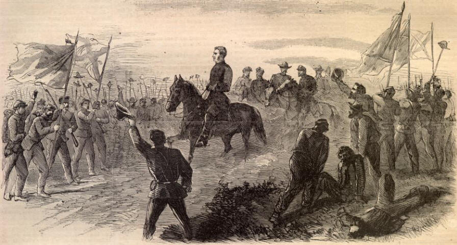 General Hooker Riding Along his Lines