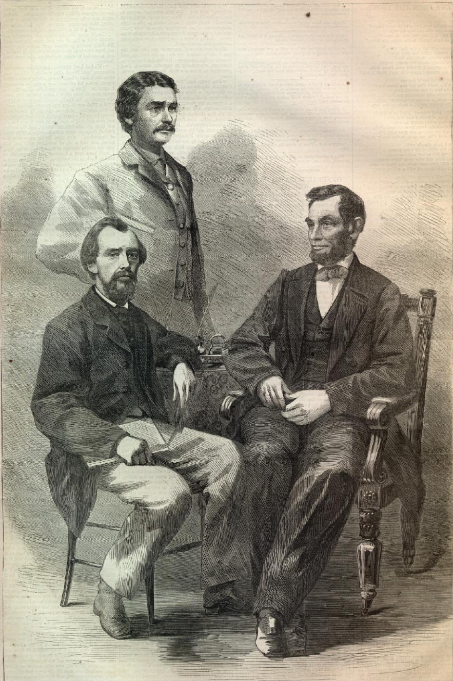 President Lincoln and Secretary Hay and Nicolay