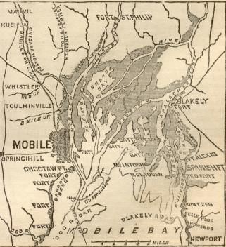 Map of Mobile Bay