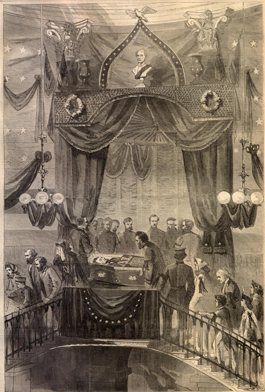 President Lincoln's Body in New York City Hall