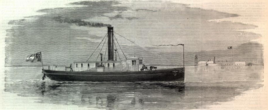 The Confederate "Lady Davis" War Ship