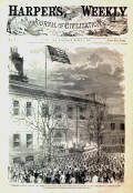 President Lincoln Raises US Flag