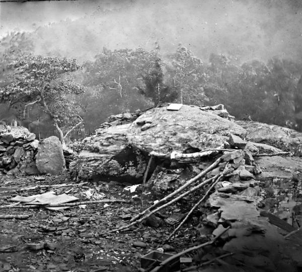 Civil War Breastworks at Gettysburg