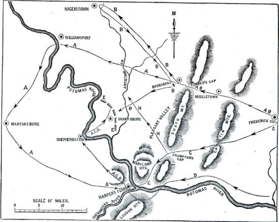 Harper's Ferry Battle Map