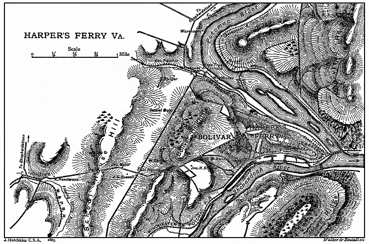 Harper's Ferry, Virginia- a Battle Map