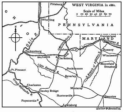 West Virginia Civil War Map