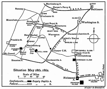 Battle of Winchester Map