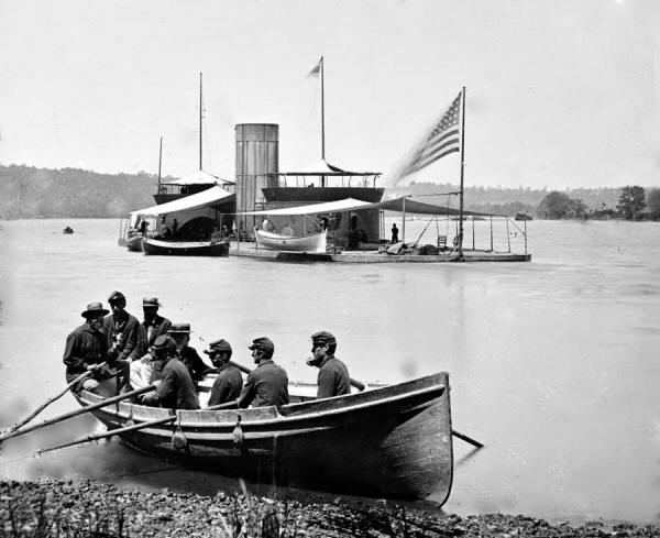 Union Soldiers Boarding the Monitor