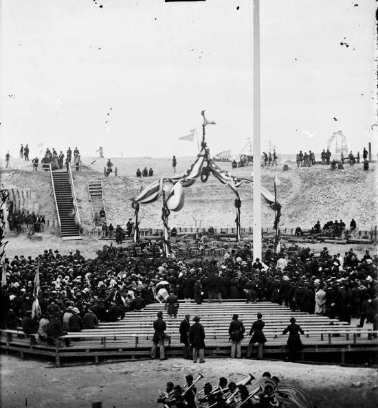Raising Flag Over Fort Sumter