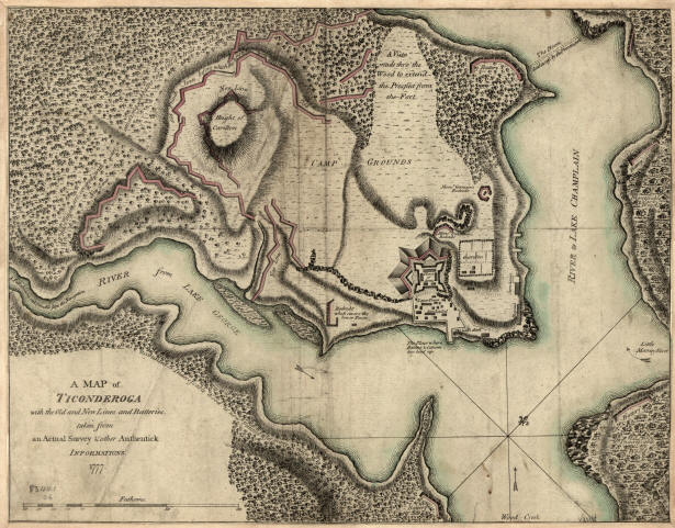 Battle Map of Ticonderoga