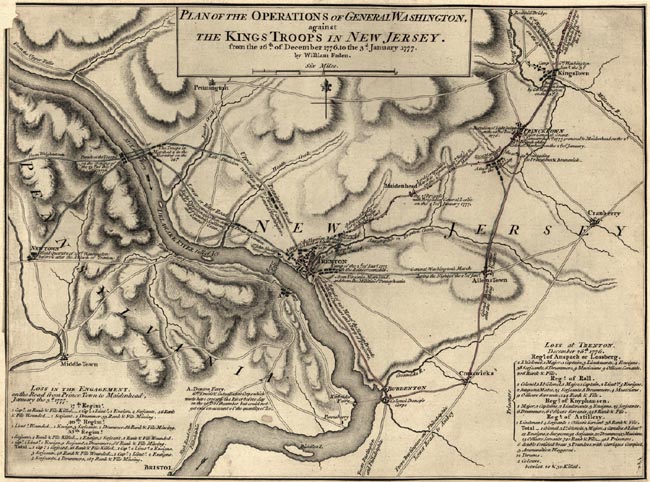 Original Map of the Battle of Trenton