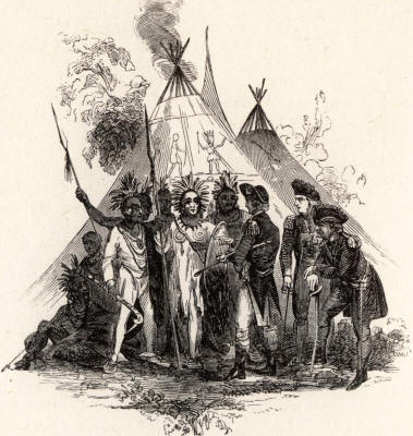 Burgoyne Meeting Indians