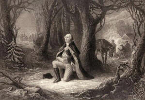George Washington Kneeling Prayer