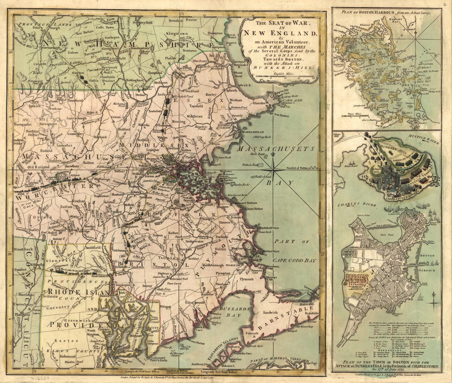 Massachusetts Colony Map