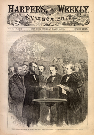 Abraham Lincoln Taking the Oath of Office
