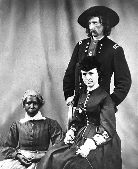 Custer with his Wife and Cook